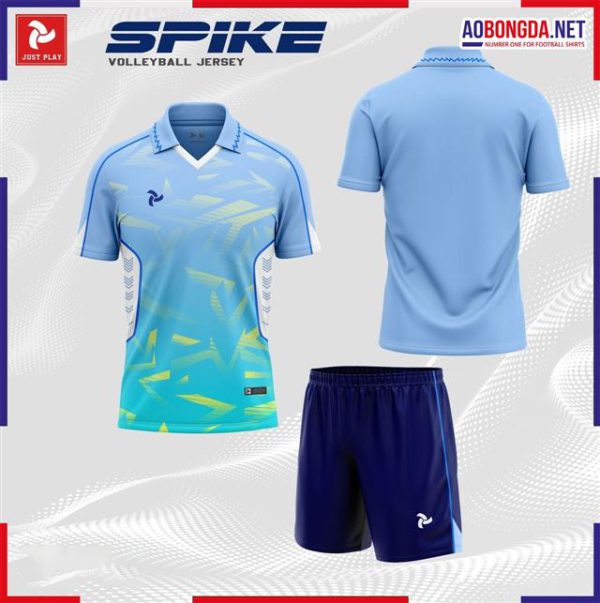 Áo Bóng Chuyền Justplay Spike Xanh Biển Nữ