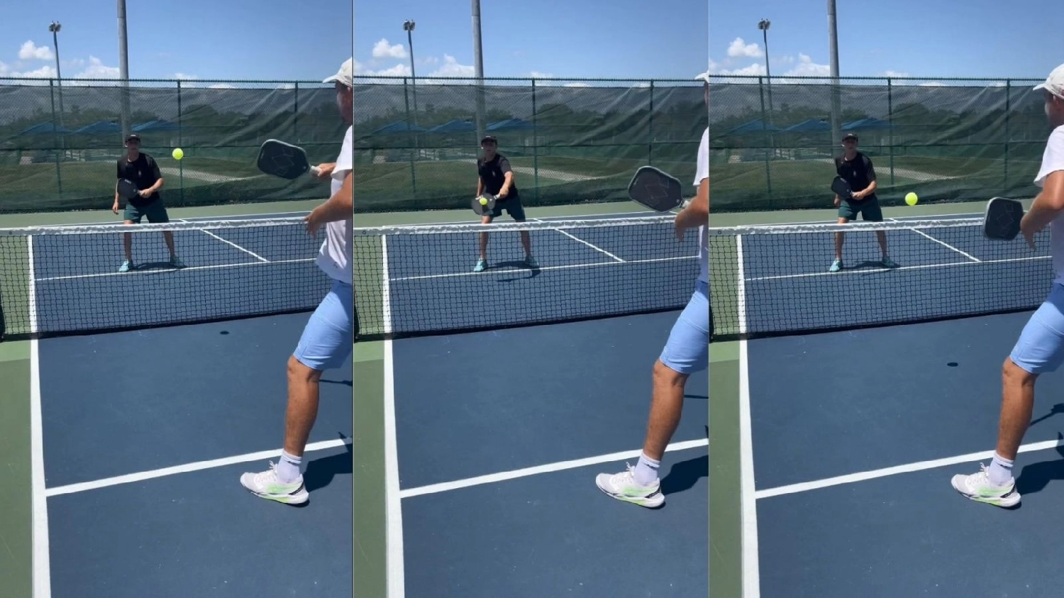 Hướng dẫn thực hiện kỹ năng phản xạ nhanh ở ngay vạch bếp trong Pickleball