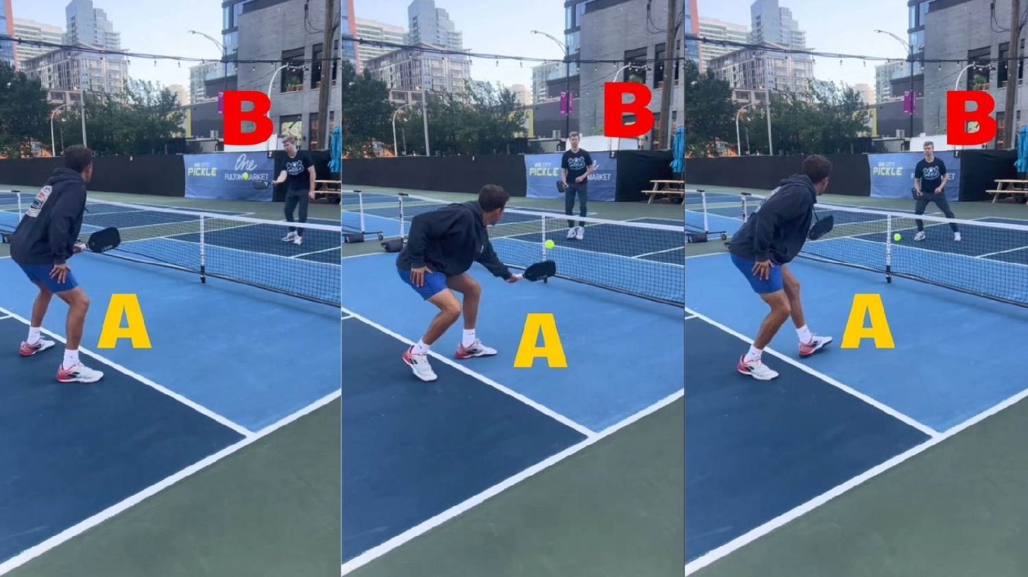 bài tập Dink chéo sân