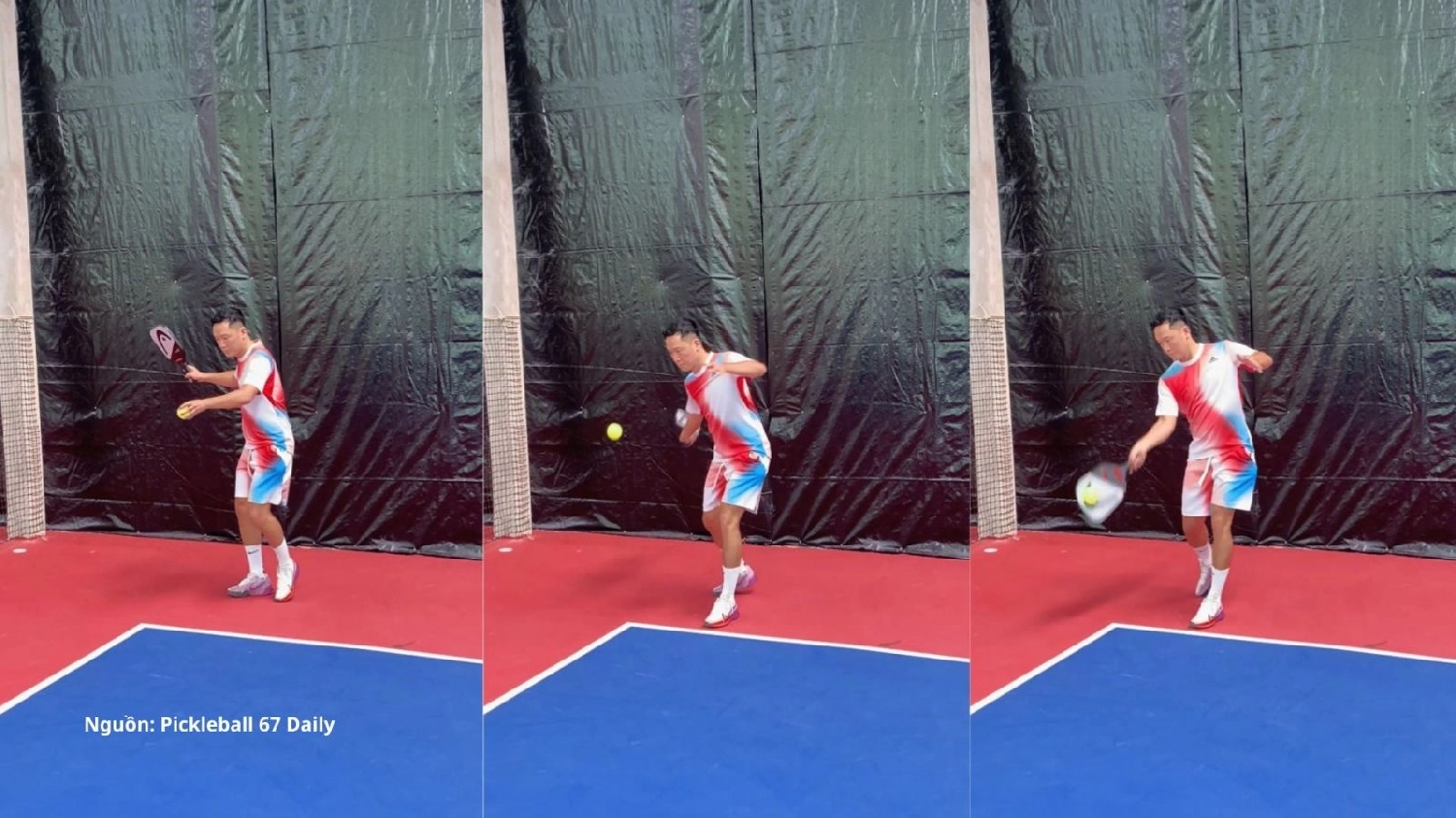 Kỹ thuật giao bóng Pickleball Topspin