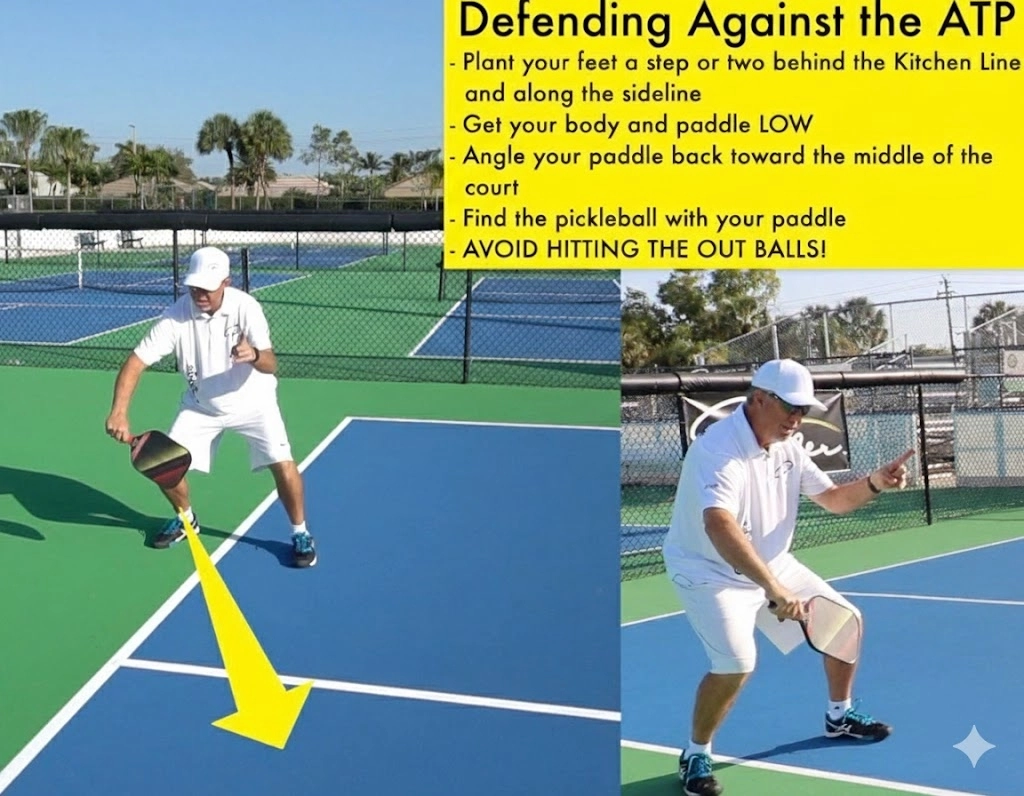 Cách phòng thủ với cú đánh ATP Shot Pickleball